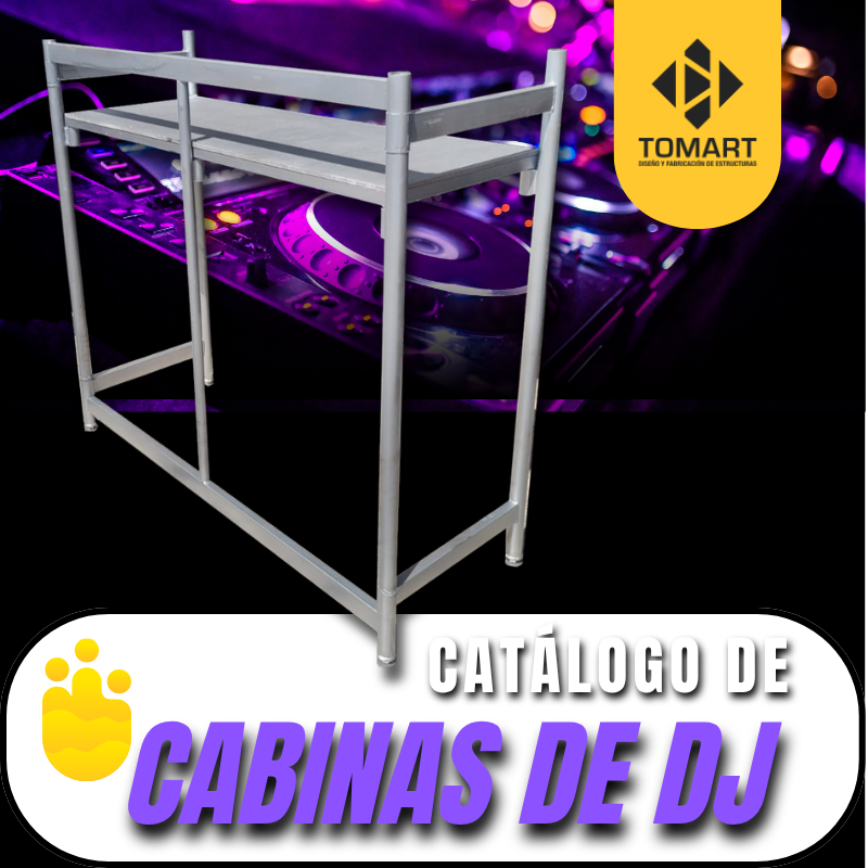 Catálogo de Cavbinas de DJ fabricadas por Tomart