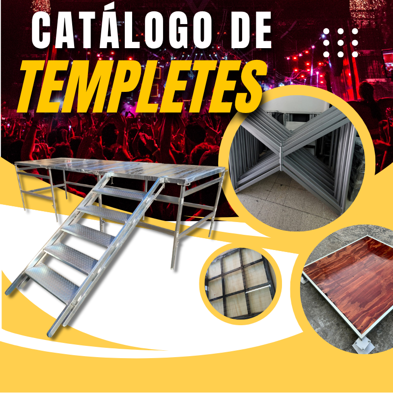 Catálogo de estructuras truss de acero al carbón templete fabricadas por Tomart